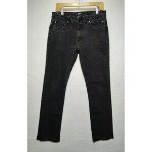 Steve's Jeans Skinny Straight Fit Men's Size 32x30 Stretch Black